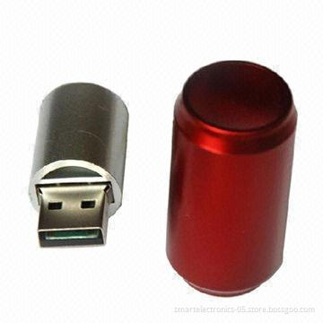Can-shaped USB flash drives